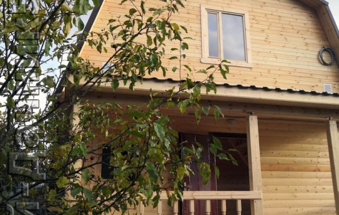 4 Брусовой дом К-11, 6×8, 75 м², Город Тверь, СНТ «Дружба» (1)